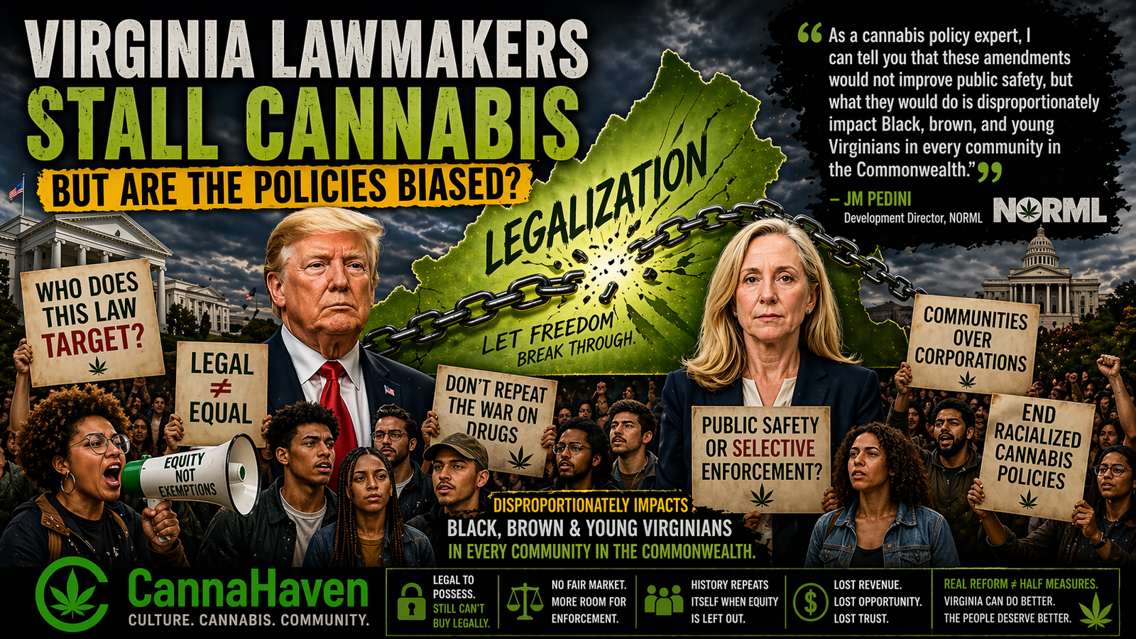 Virginia Lawmakers Stall Cannabis — But Are The Policies Biased?